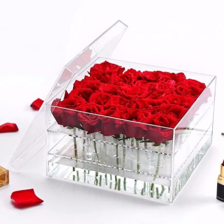 Фото 2. Акриловые прозрачные коробки для цветов - На 9, 15 и 25 роз