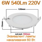 Светодиодный светильник 3W Led 270Lm 220V, с гарантией. Аналог лампы накаливани 30 Вт