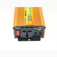 Инвертор UKC 1500W 24V Преобразователь тока AC/DC Gold