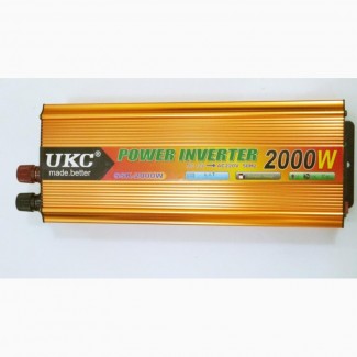 Преобразователь UKC 12V-220V 2000W Gold инвертор