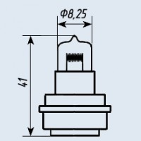 Лампа КГМ 27-30-1, 27В 30Вт, КГМ27-30 лампа кварцевая галогенная (специальная)
